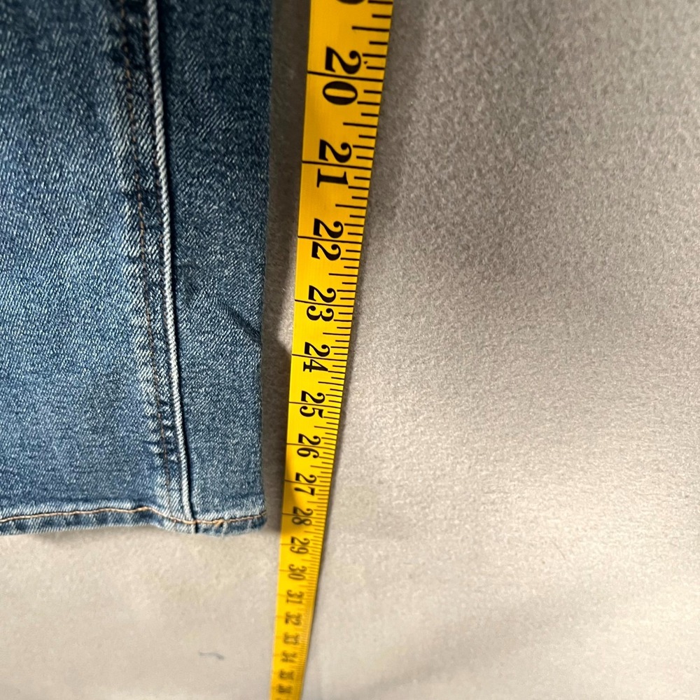 American Eagle Outfitters Jeans Men 32 Blue Denim Light Wash Stretch Tapered Leg - Picture 4 of 8